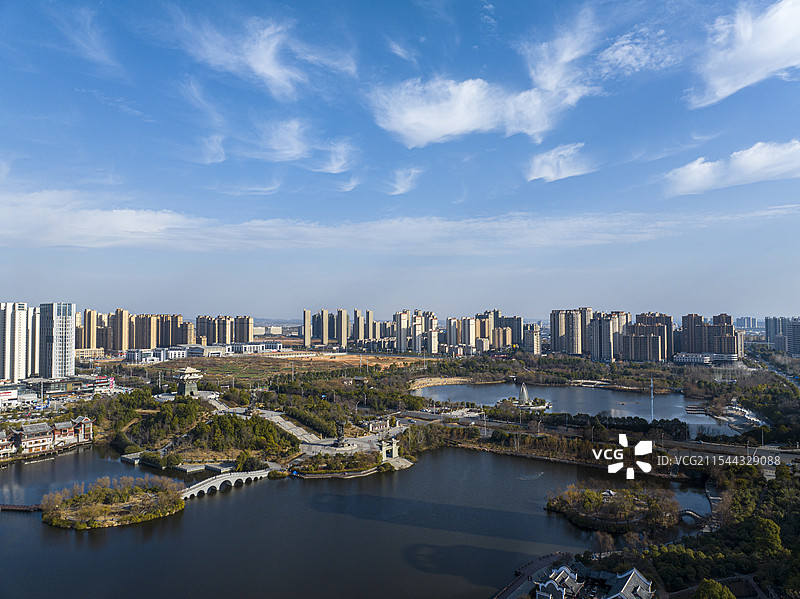 航拍湖北省随州市                          风光图片素材