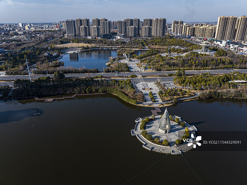 航拍湖北省随州市                          风光图片素材