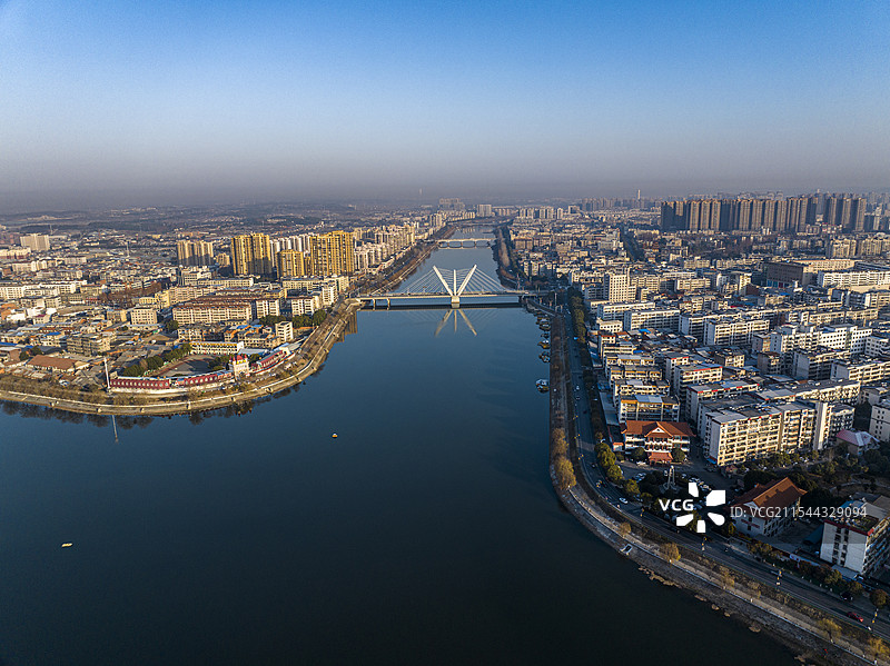 航拍湖北省随州市                          风光图片素材