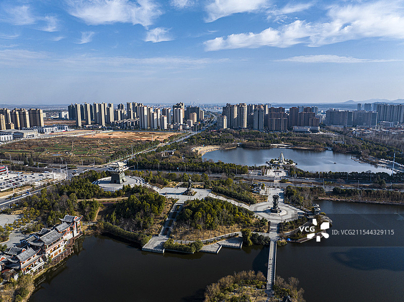 航拍湖北省随州市                          风光图片素材