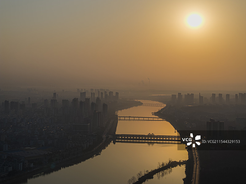 航拍湖北省随州市                          风光图片素材