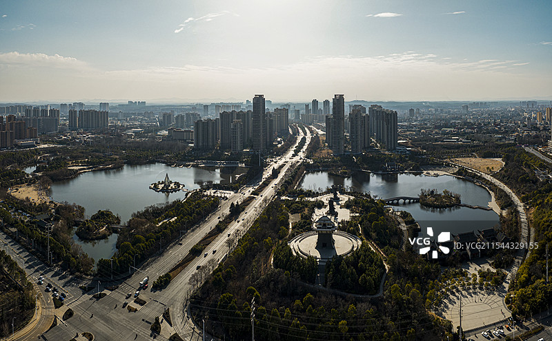 航拍湖北省随州市                          风光图片素材