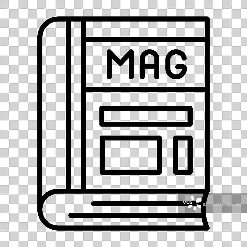 现代风格的杂志书籍设计高级图标图片素材