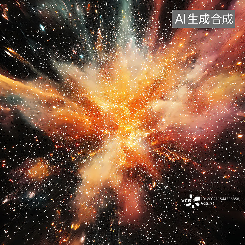 【AI数字艺术】爆炸、粉末、肌理材质、C4D图片素材