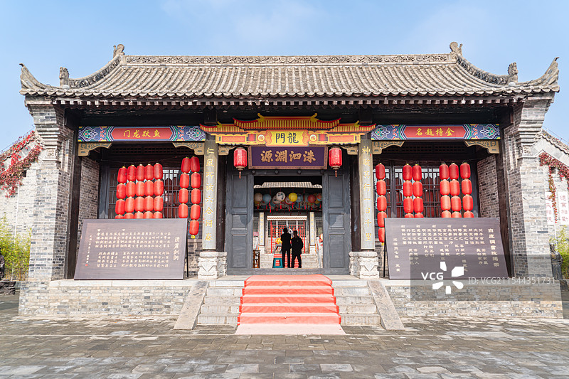 白鹿原影视城之芸阁白鹿书院图片素材