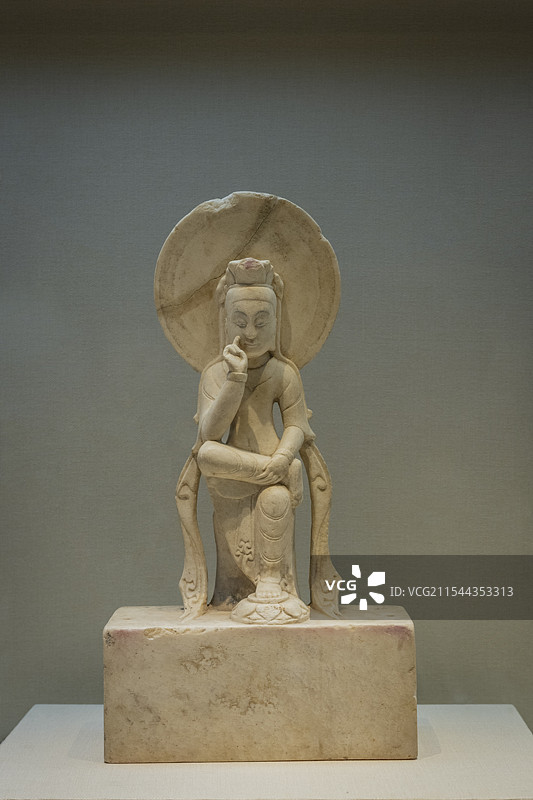 沧州博物馆思维菩萨像图片素材