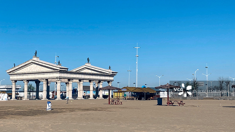 沧州黄骅十里金沙滩图片素材