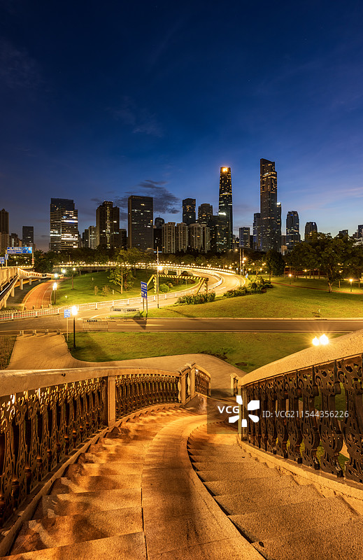 广州珠江新城夜晚风光图片素材