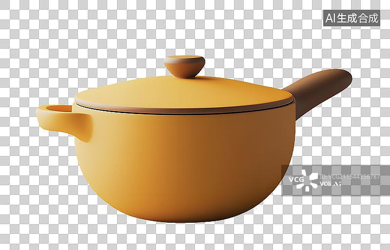 【AI数字艺术】3D 砂锅图片素材