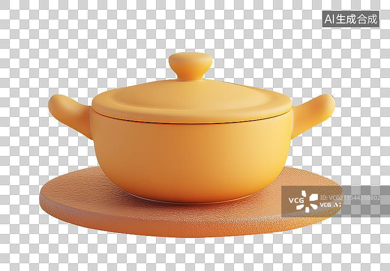 【AI数字艺术】3D 砂锅图片素材