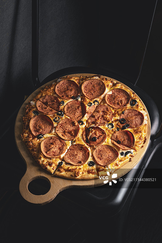 芳香四溢的披萨图片素材