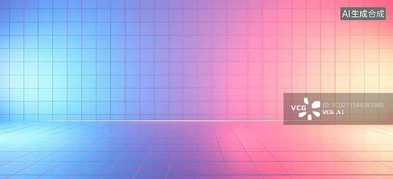 【AI数字艺术】霓虹灯 浴室 背景 彩色图片素材