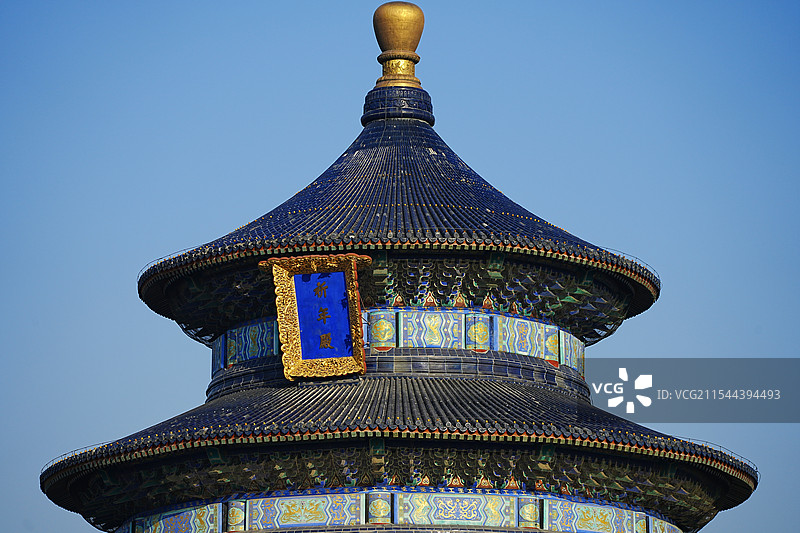 天坛祈年殿特写镜头图片素材