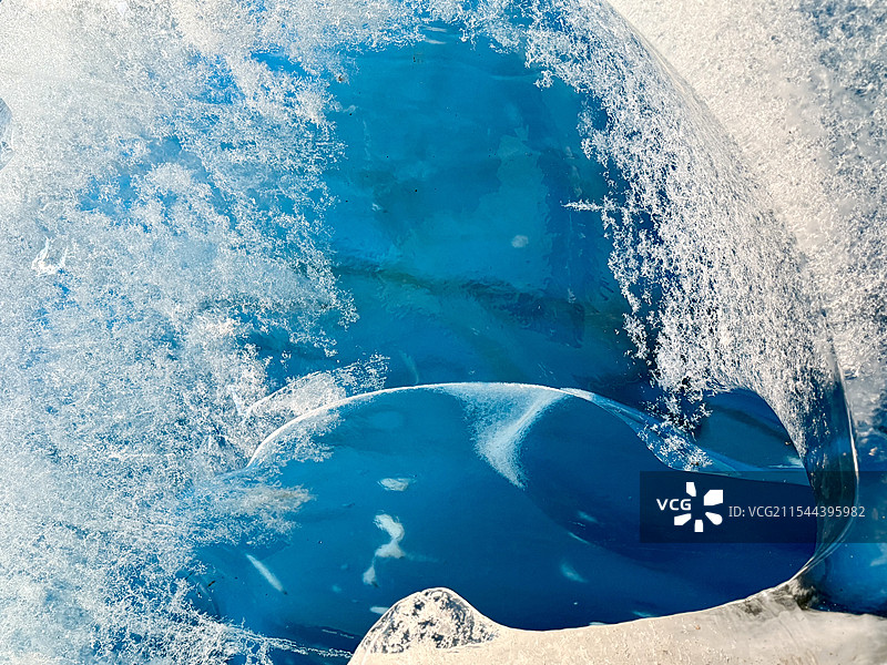 雅隆冰川；蓝冰图片素材