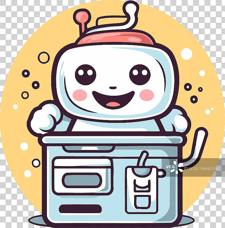 可爱的宇航员角色扁平设计风格图片素材