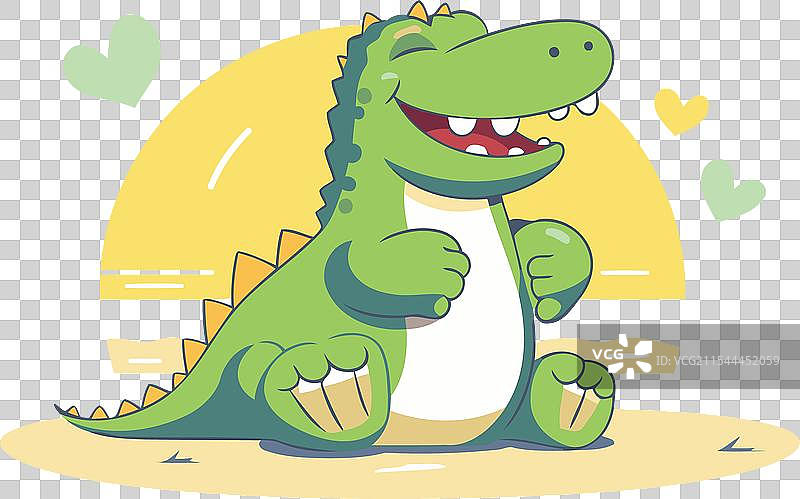 可爱的卡通鳄鱼图片素材