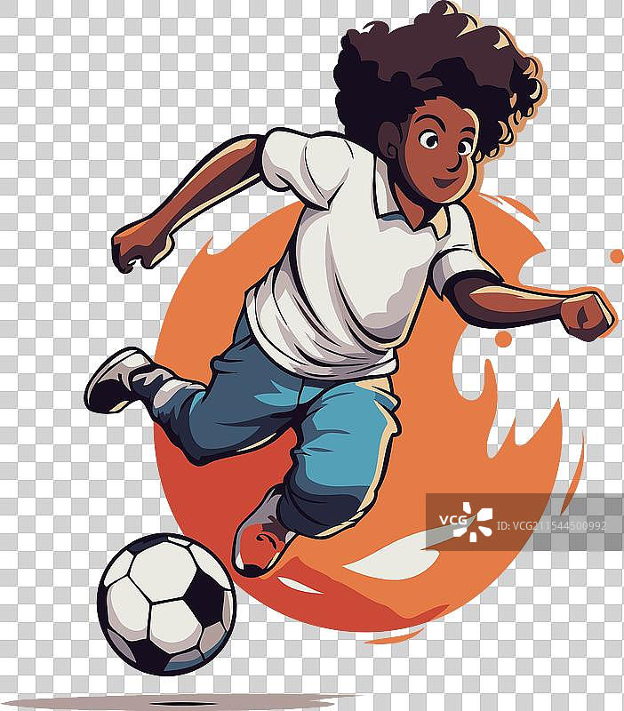 非裔美国足球运动员带球奔跑图片素材