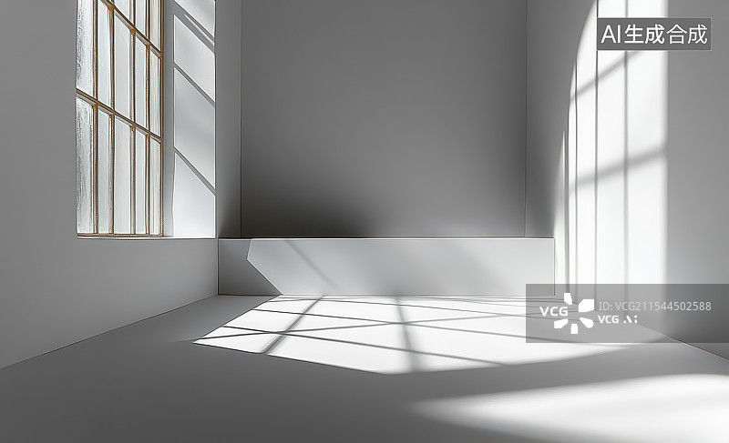 【AI数字艺术】光明靓丽的走廊背景图图片素材