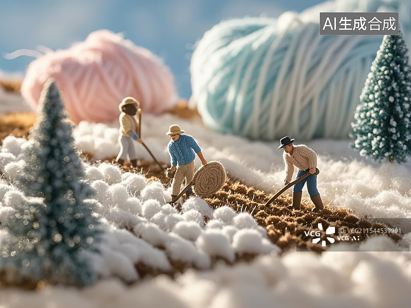 【AI数字艺术】农场工作的工人图片素材
