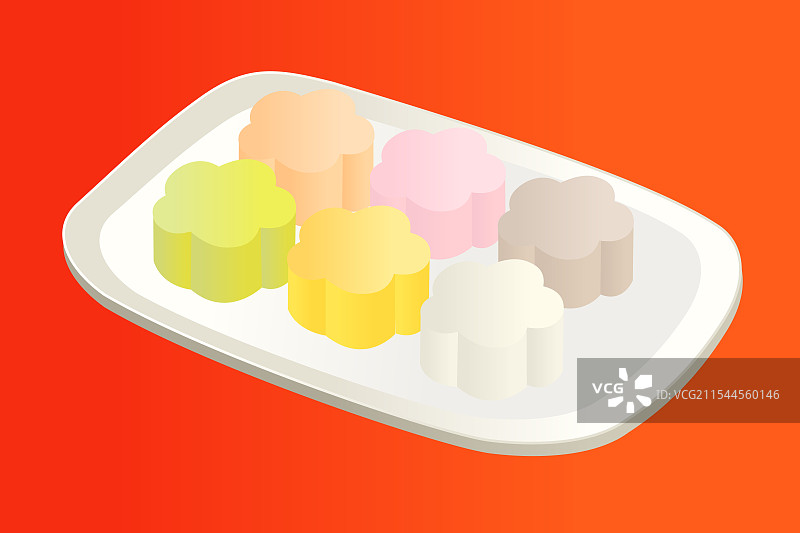 松糕点心上海点心杭州点心面点糕点图片素材