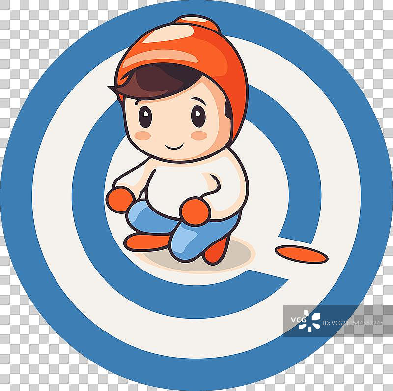 卡通雪人的目标形象图片素材