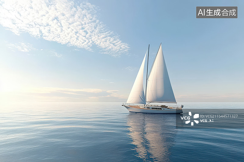 【AI数字艺术】大海航行扬帆起航美景图片素材