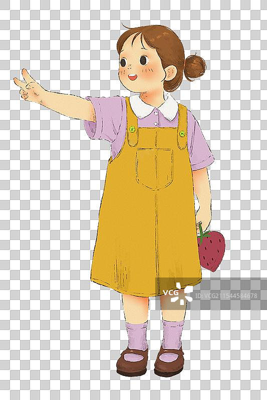 向生活比个耶图片素材