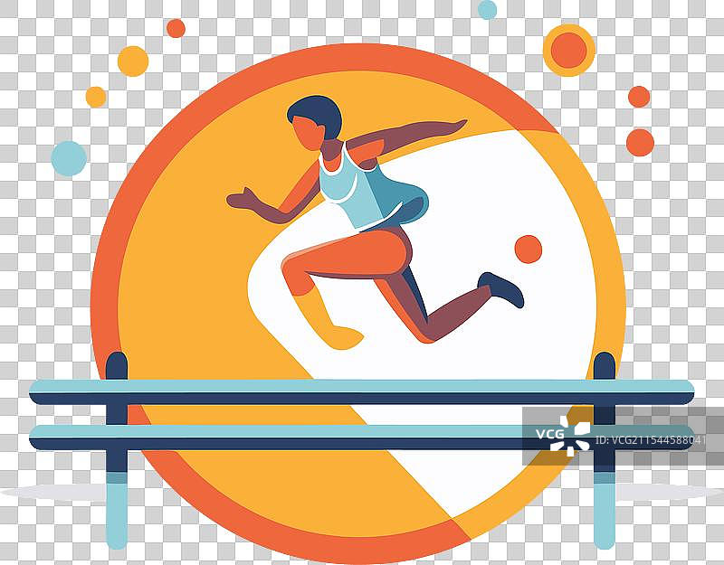 穿运动服的跑步女性扁平设计图片素材