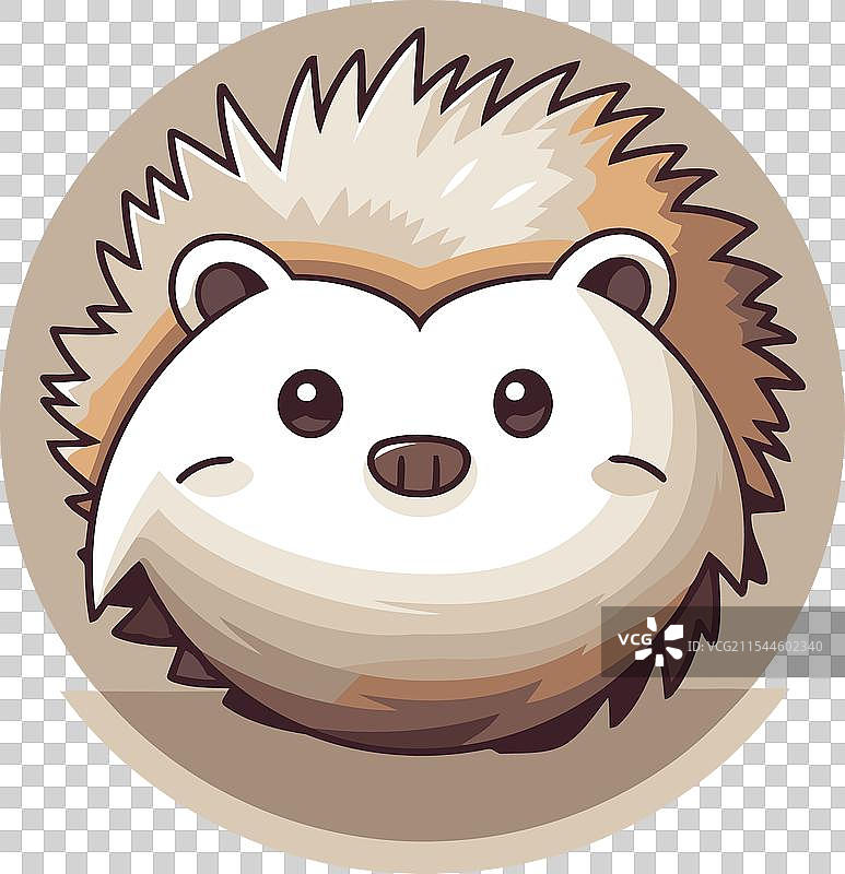 可爱的卡通刺猬图标图片素材