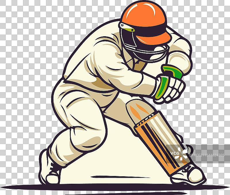 板球运动员在比赛中的动作图片素材