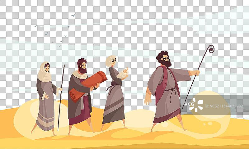 摩西的圣经叙事构成图片素材