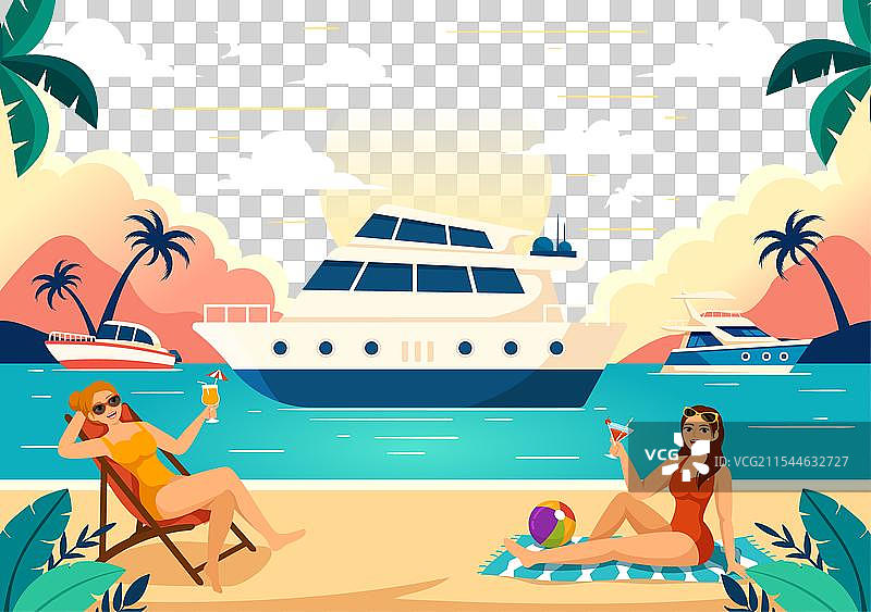 游艇、渡轮、货船和帆船图片素材