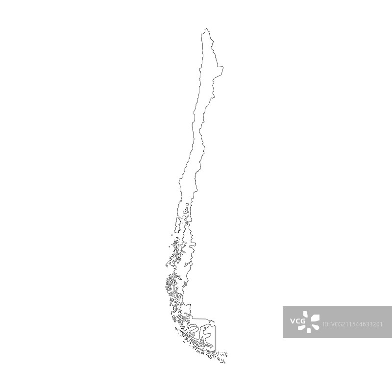 智利地图图标设计图片素材