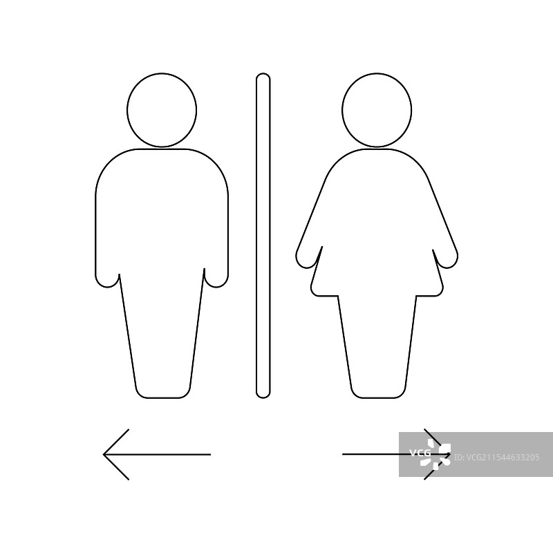 男女厕所图标图片素材