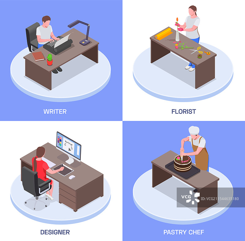 创意职业设计概念图片素材