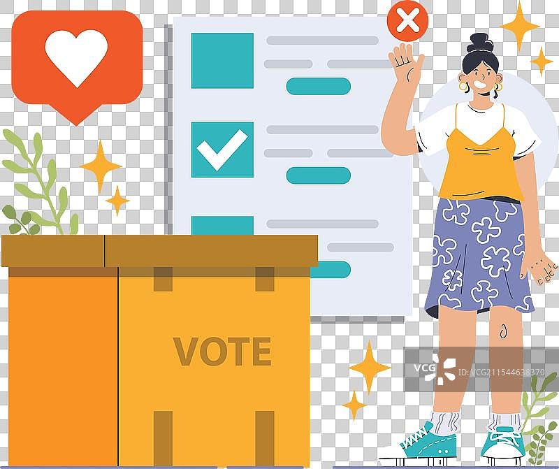 公民选择的民主选举程序图片素材