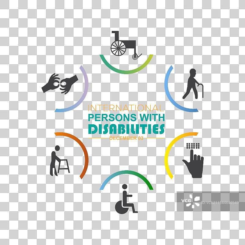 国际残疾人日图片素材