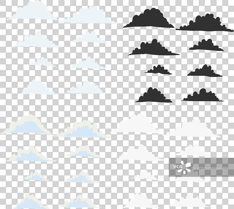 云朵集合图片素材