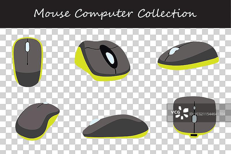 不同姿势的鼠标电脑系列图片素材