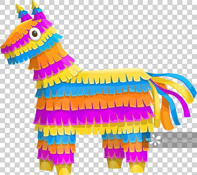 墨西哥节日五彩缤纷的驴子皮纳塔图片素材