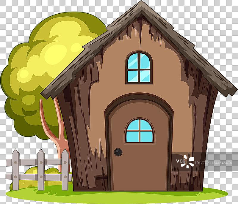 一座小木屋图片素材