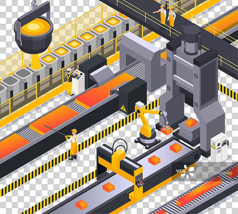 金属加工等距背景图片素材