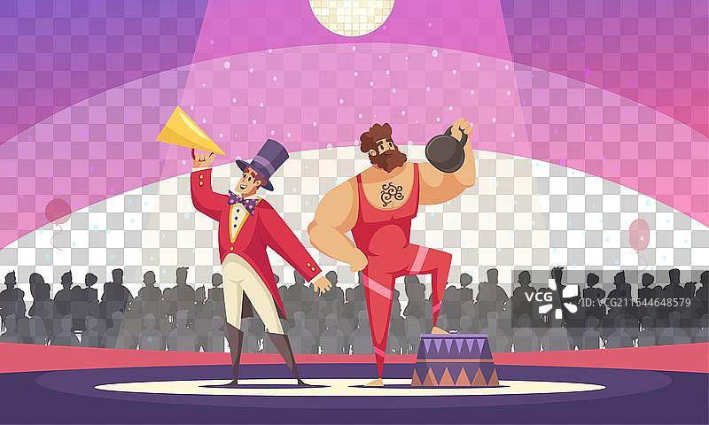 马戏团卡通图片素材