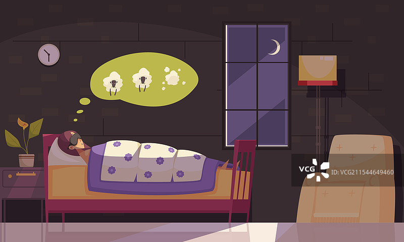 睡眠时间背景图片素材