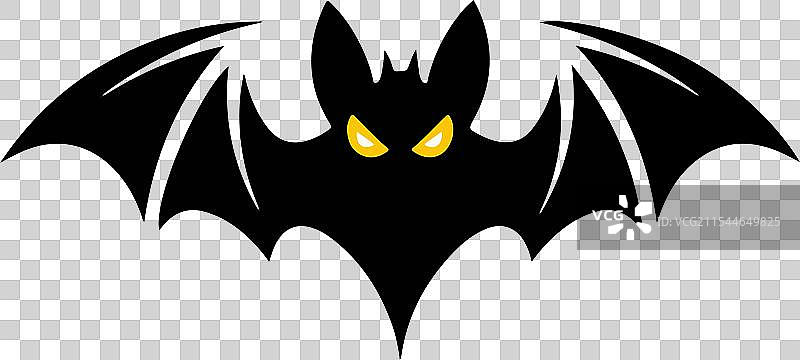 发光眼睛的飞蝙蝠图片素材