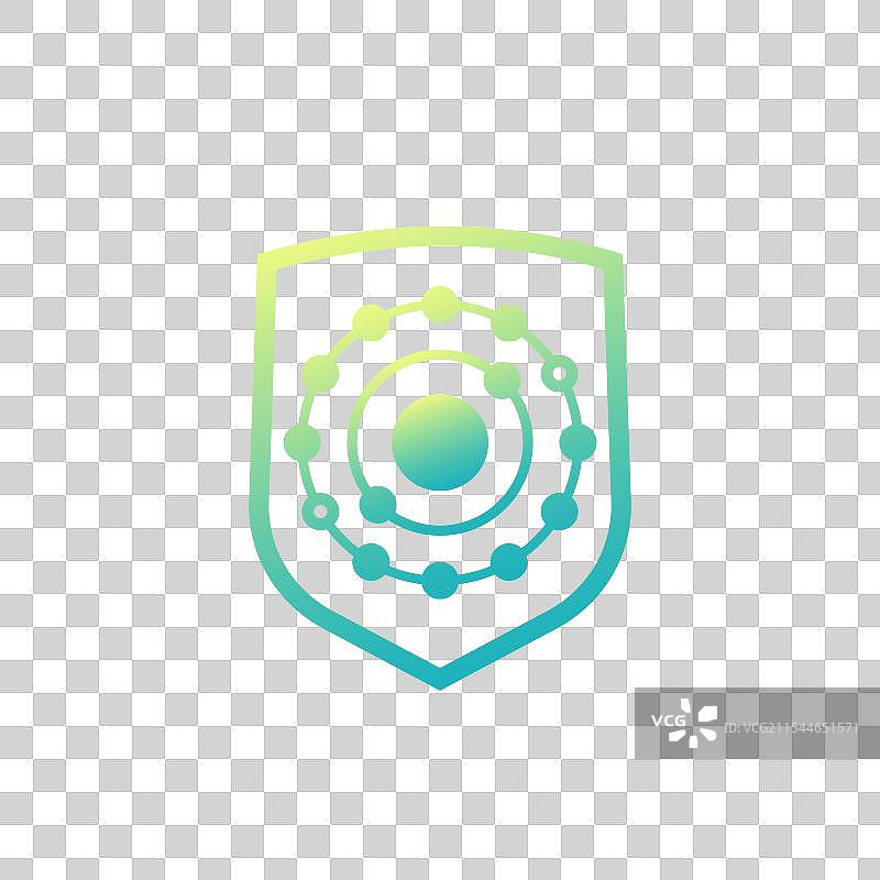 带有盾牌的抗氧化剂图标图片素材