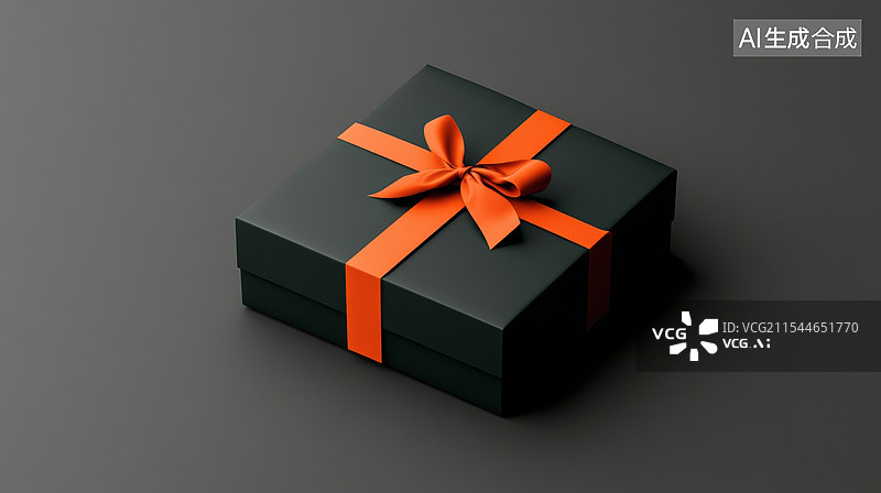 【AI数字艺术】黑色礼品盒素材图片图片素材