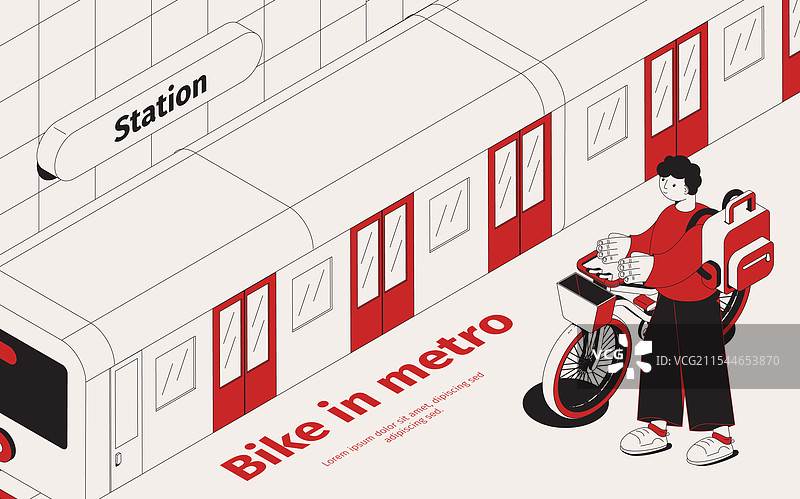 地铁站等距背景图片素材