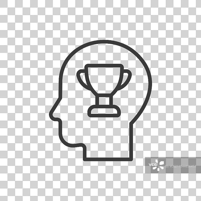 胜利心理学在线设计绿色图片素材