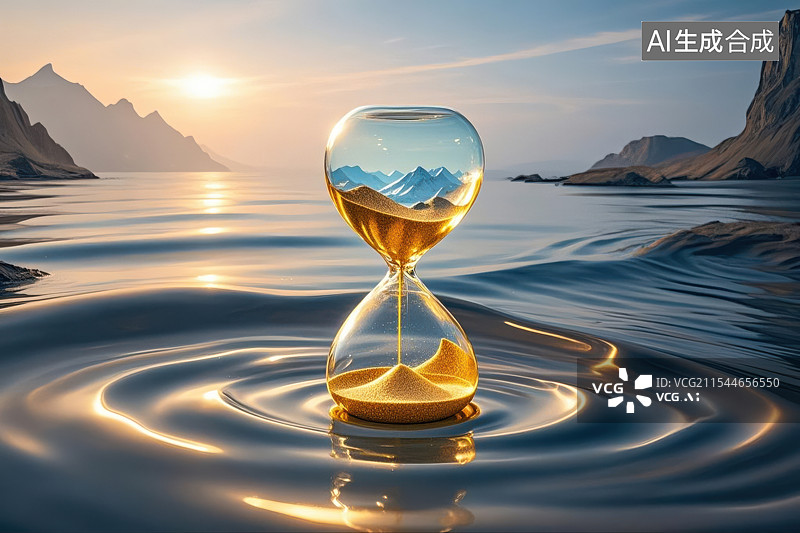 【AI数字艺术】时间流逝的静谧图片素材
